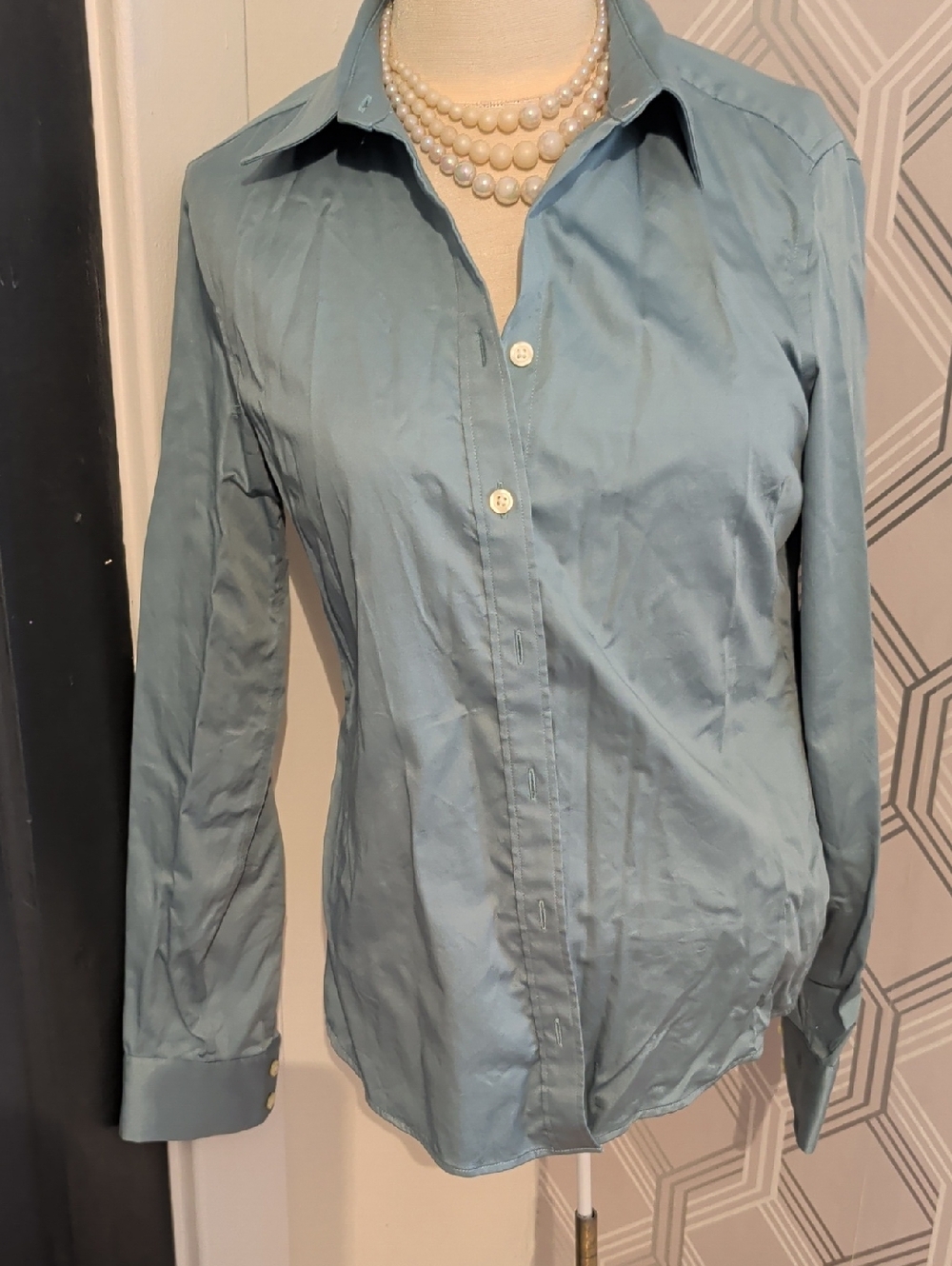 Banana Republic Turquoise Button-Up Shirt